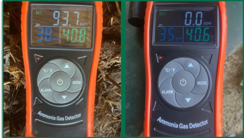 Reduction of Ammonia Gas Levels Reduction of Ammonia Gas Levels